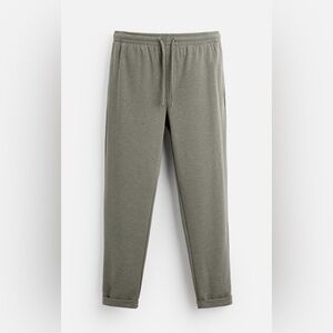 Zara Men's Olive Green Jogger Pants‎ size small